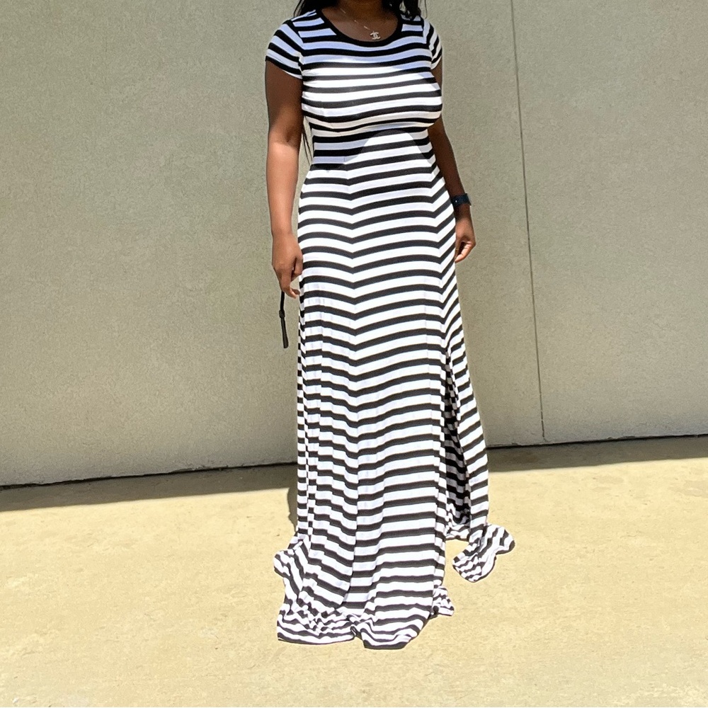 Michael Kors Striped Maxi Dress ( Size Xs)